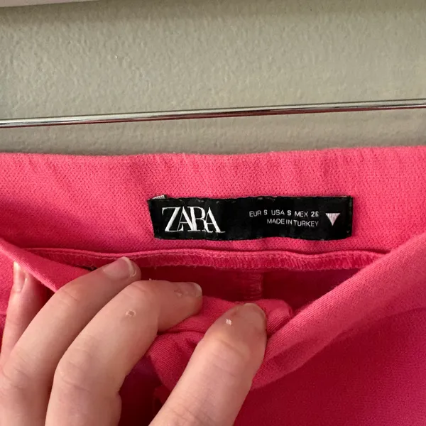 Zara Bright Pink Dress Pants Trouser Straight-Leg Size Women’s Small Regular - Image 5