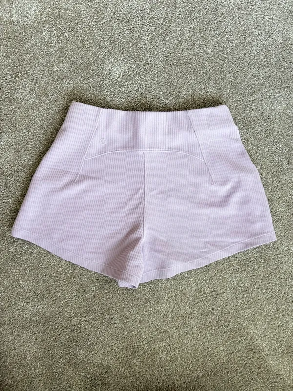 Lululemon Ribbed Softstreme High-Rise 2” Short Lilac Ether 4 - Image 3