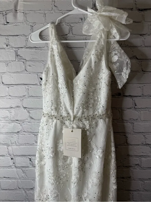 NWT Mac Duggal white lace - Image 6