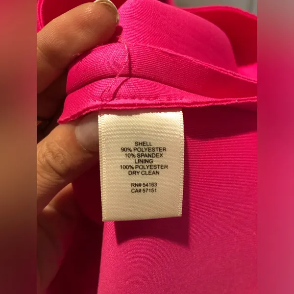 Eliza J Hot Pink One Shoulder Scuba Dress Size 8 - Image 9