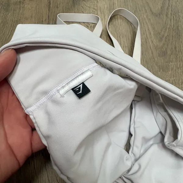 Gymshark Twist Front white Bralette - Image 3