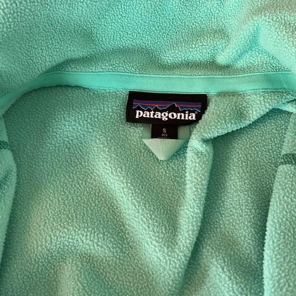 Patagonia seafoam green Fleece Jacket Full-Zip - Image 3
