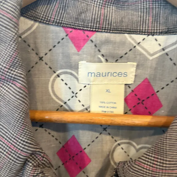Maurices Black And White Short Sleve Jacket Size XL‎ - Image 5
