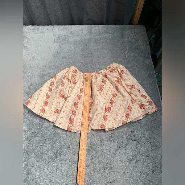 Free people gaia printed Floral Patterned Cream mini Skirt medium - Image 8