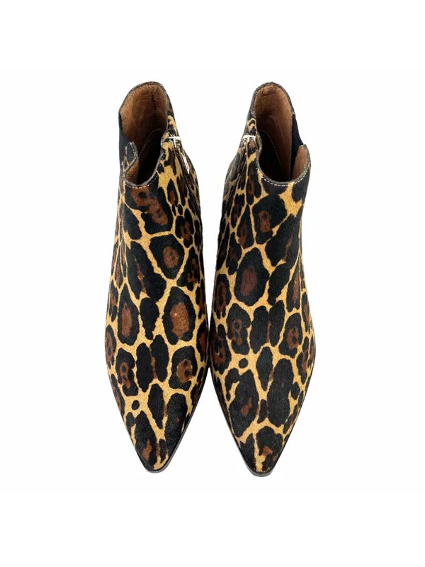 Antonio Melani Lavonnie leopard print haircalf block heel booties 7.5 - Image 6