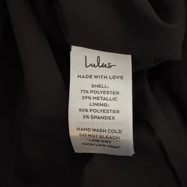 Lulu’s NWT Gorgeously Chic Black Floral Jacquard Cutout Maxi Dress Size Medium - Image 11