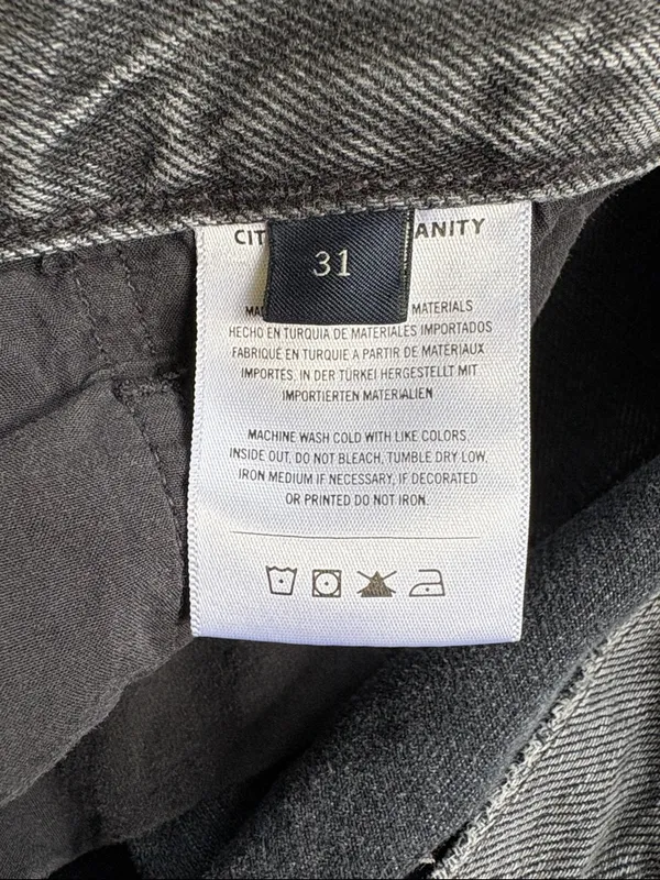 Citizens of Humanity Premium Vintage Daphne Crop Jeans Black Size 31 - Image 7