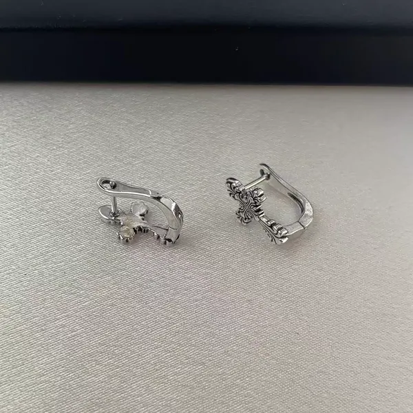 Vintage Cross Hoop Earrings for Men Women Streetwear Hip Hop Punk Unisex Style - Image 3