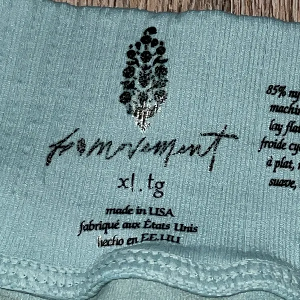 Free People Movement Good Karma Light Blue Short Shorts Size Extra Large - Image 5