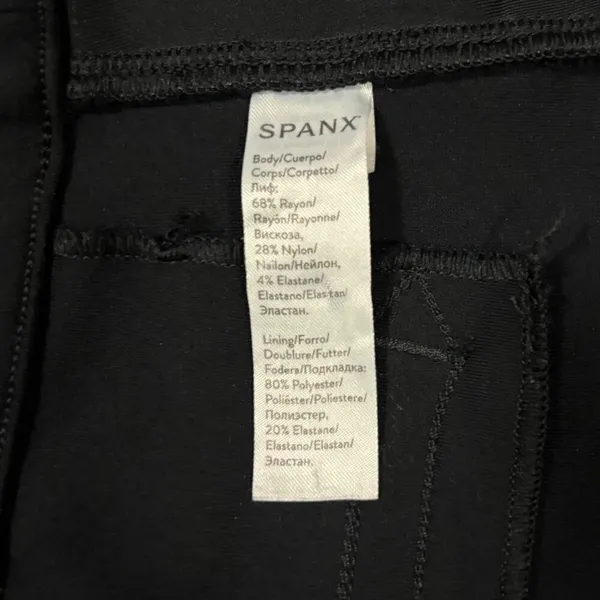 Spanx Womens The Perfect Black Pants Back Seam Size L - Image 10