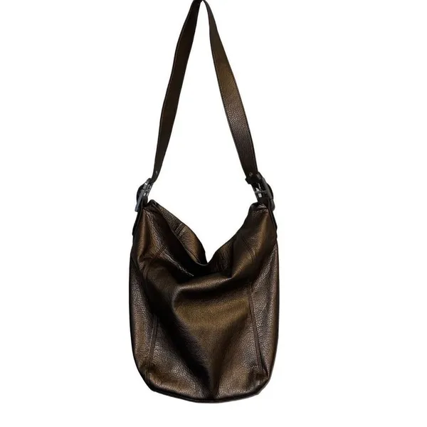 ROCKPORT Women’s Faux Leather Brown Metallic Shoulder Bag PocketBook‎ Adjustable - Image 3