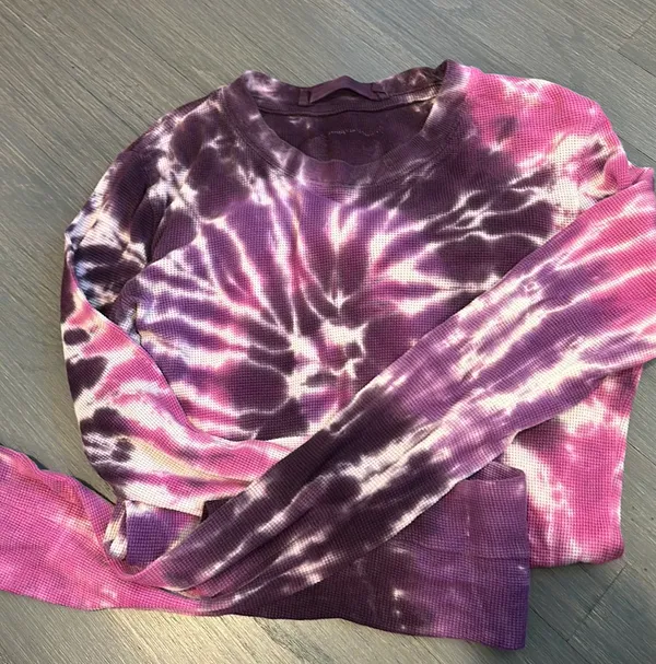 Emma And Sam Tie Dye Thermal Long Sleeve - Image 2