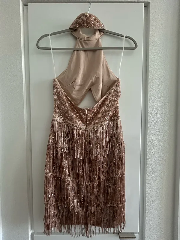 Golden Tassel Dress Gold - Image 2