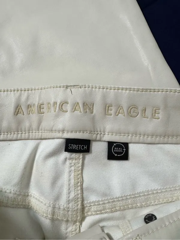 American Eagle Outfitters (AEO) Kick Boot Faux Ankle Leather Pants Sz 2 - Image 5