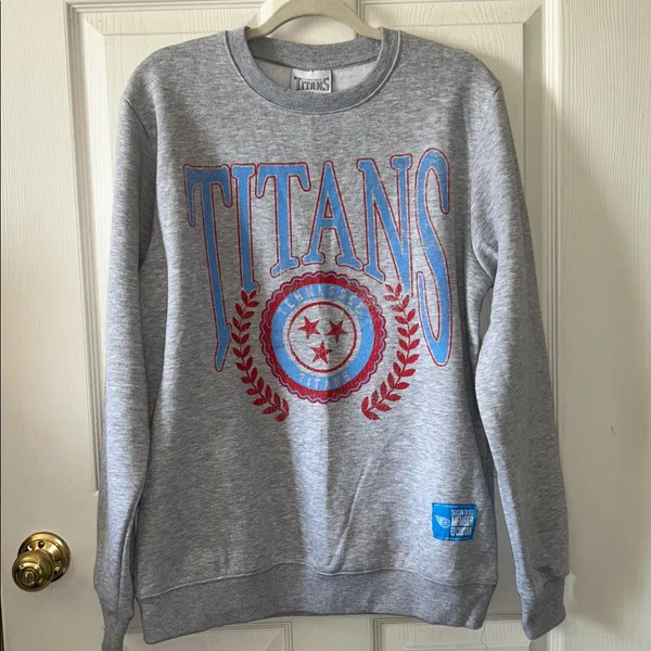 Tennessee Titans Football Season Ticket Member Womens Titans Gray Sweatshirt Med - Image 12
