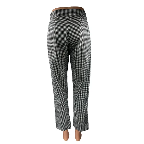 Brandy Melville Black White Gingham Checkered High Waisted Trouser Pants Size S - Image 3