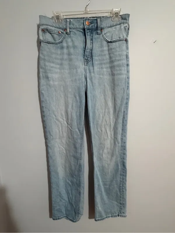 J. Crew 90’s Retro Straight Leg Light Wash Jeans- 28T - Image 2