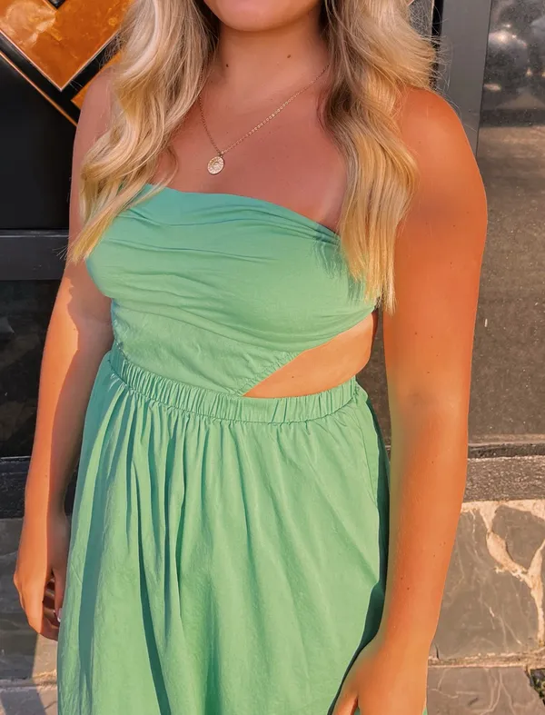 Green midi dress - Image 2