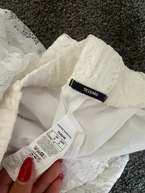 White Lace Cover Up Pants - Image 4