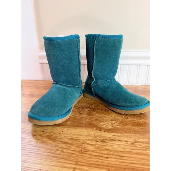 RARE UGG Australia Classic Tall 5815 Pacific Teal Turquoise Sheepskin Boots 5 - Image 6