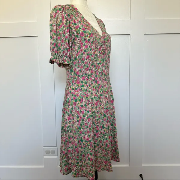 Boden Pink Floral Dress - Image 2