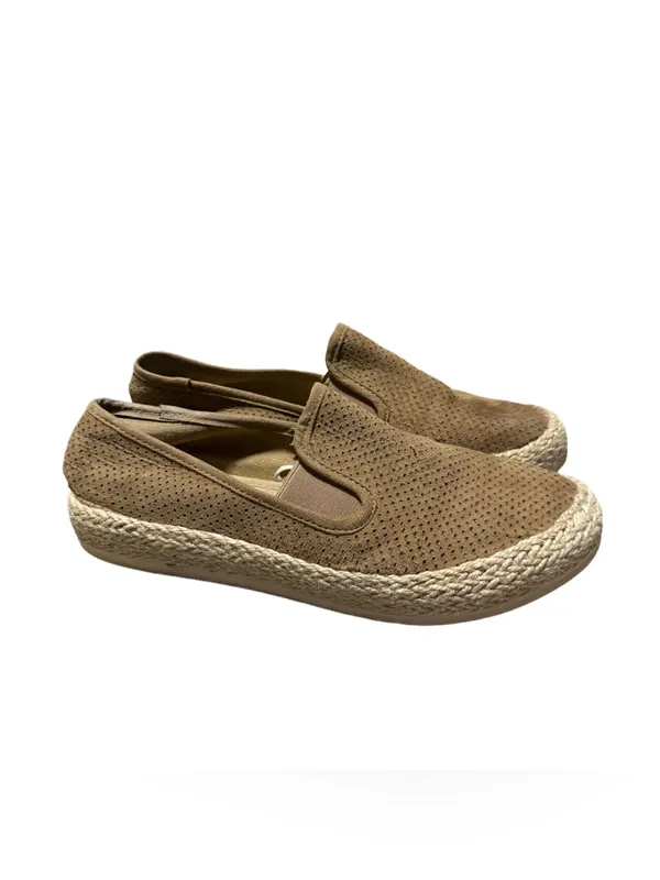 Espirit Nadine Espadrille Shoes Women's 7 Slip On Sneaker Brown Suede Casual - Image 2