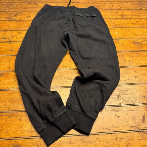 Nike Mens‎ Club Fleece Joggers Black Sweatpants Medium Embroidered Logo - Image 4