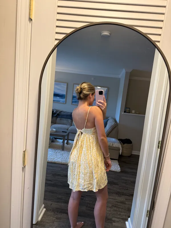Yellow babydoll dress - Image 2