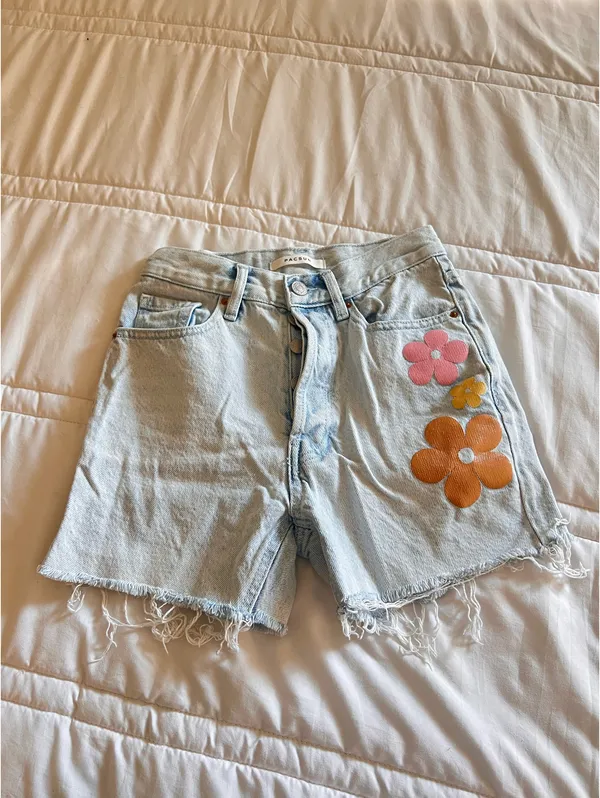 PacSun Jean Shorts High-Rise Light Wash - Image 2