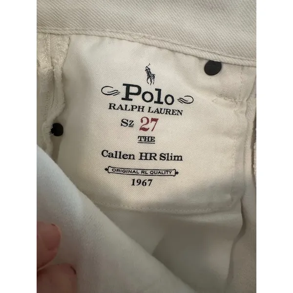 POLO RALPH LAUREN White Womens 27 Callen‎ HR Slim Jeans Aztec Boho Southwest - Image 11