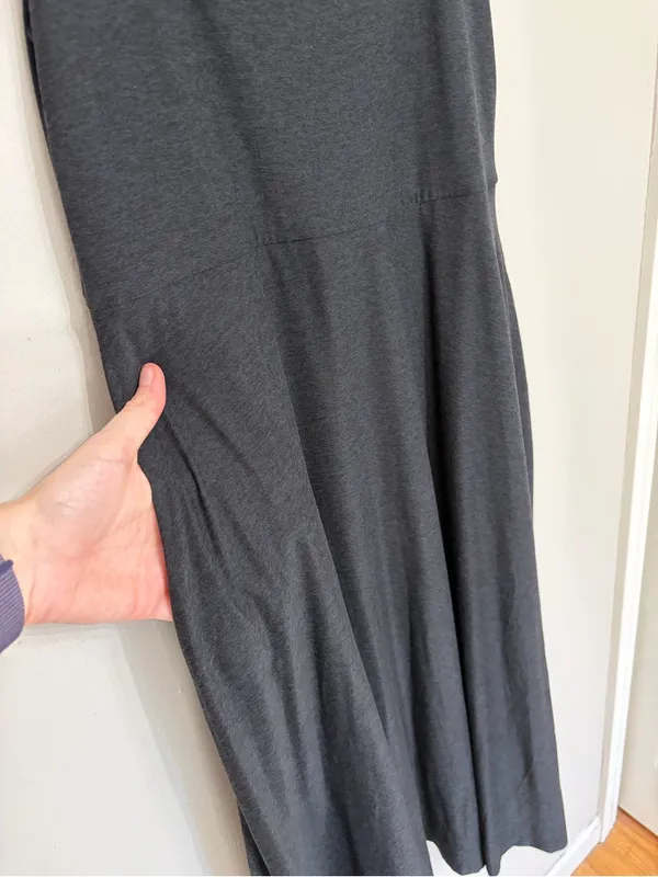 Beyond Yoga Featherweight At The Ready Square Neck Dress Darkest Night - Size M - Image 8
