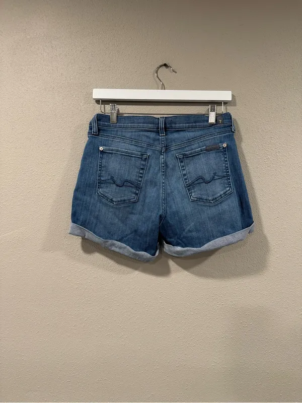 7 For All Mankind Jean Shorts - Image 3