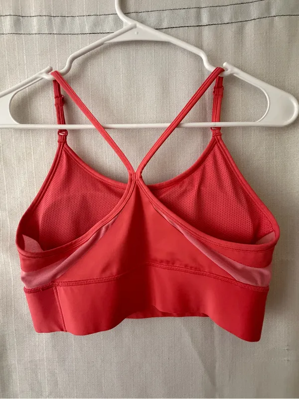 Nike Sports Bra Women’s Size M Orange Dri-FIT Crisscross Strappy(A596) - Image 6