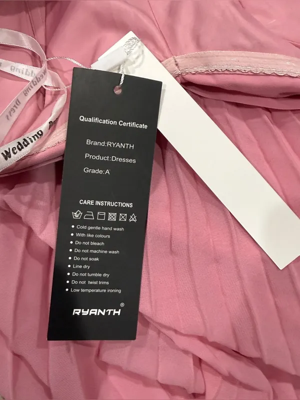 NWT Ryanth Pink Strapless Sweetheart Evening Dress - Image 8
