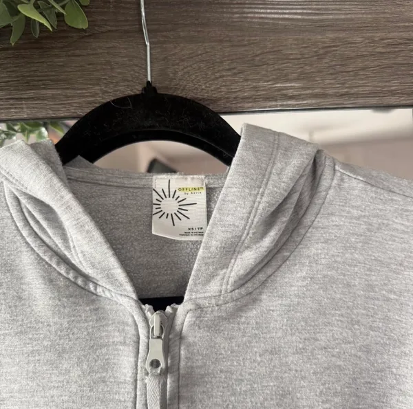 OFFLINE by Aerie Cropped Zip-Up - Image 3