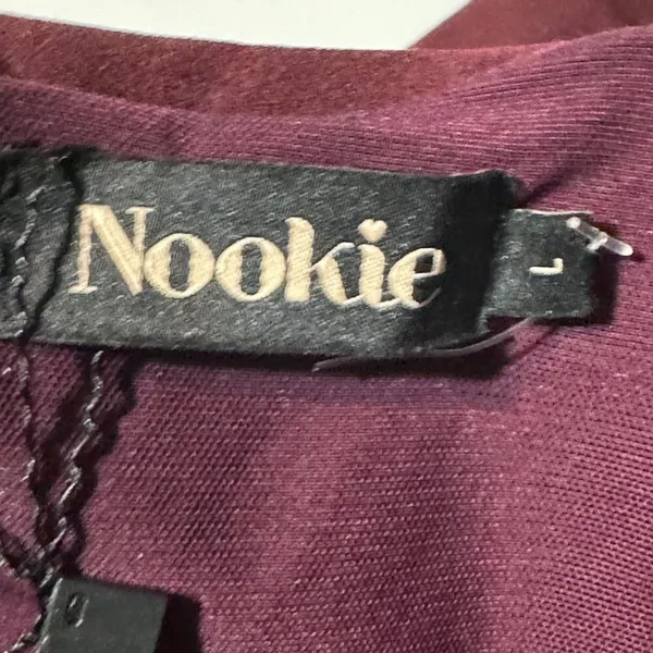 Nookie Camille Off Shoulder Wine Maxi Gown Formal Dress NWT Large - Image 9