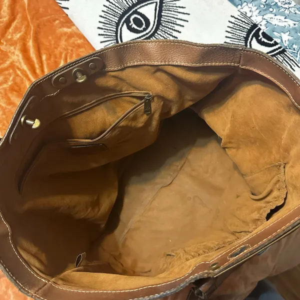 Patricia Nash Tan Leather Tote - Image 4