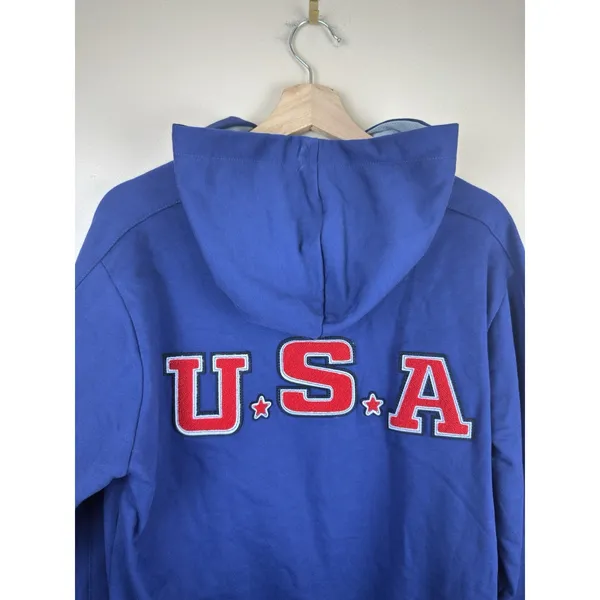Arena USA Swim Team Women Hoodie Sweatshirt Blue Size S Pullover Activewear - Image 7