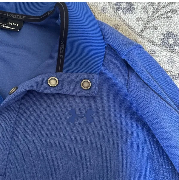 Under Armour Men’s Polo in Vibrant Blue - Image 2