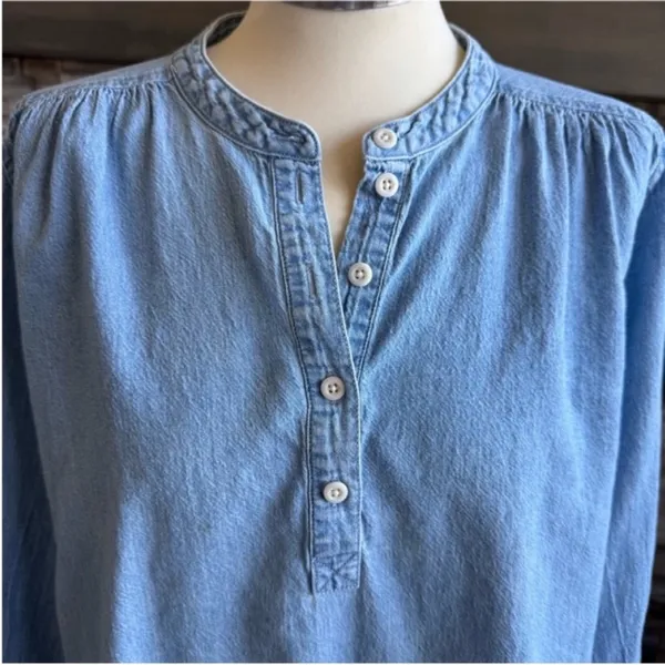 Madewell Sky Blue Button Down Shirt - Image 6