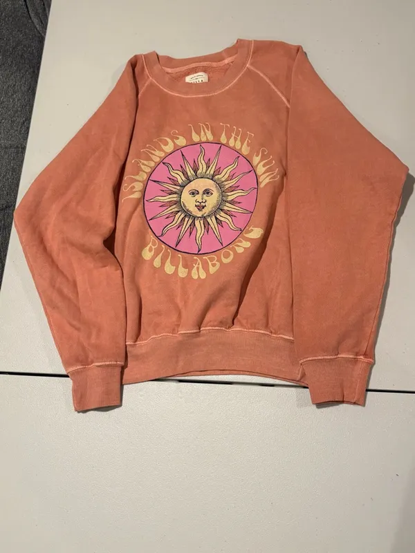 Billabong Peach Crewneck Sweatshirt - Image 3