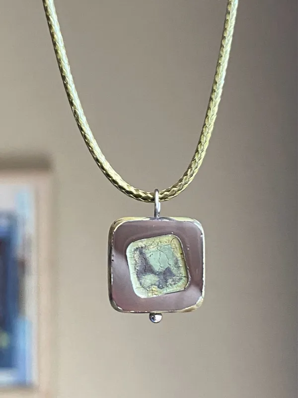 Handmade quality unique Czech glass bead fairy boho vintage chic style necklace🤎🌿 - Image 5
