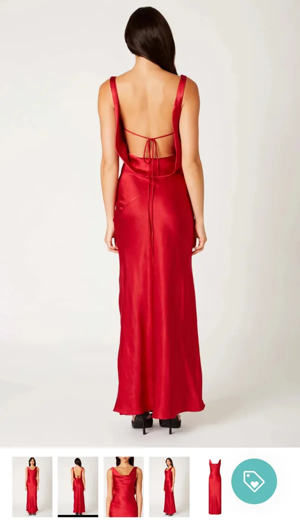 NIA | Fiora Dress In Ruby Red - Image 7