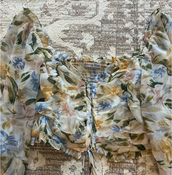 Anne Rae Flowered Corset Top Multiple Size L - Image 3