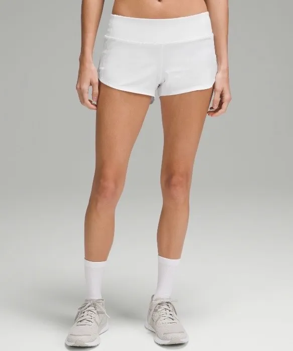 Lululemon Speed Up Low-Rise Lined Short 2.5” White - Image 4