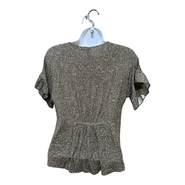 Anthropologie Y2K‎ Green Print blouse - Image 3