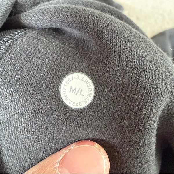Lululemon Women’s Scuba Oversized 1/2 Zip Sweatshirt Hoodie Pullover Black M/L - Image 9