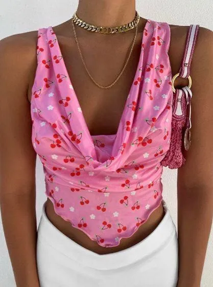 Tiger Mist Pink Croptop - Image 4