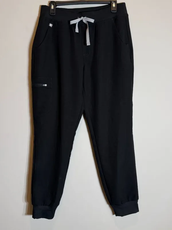Figs Zamora Jogger Scrub Pant Womens Medium Black Medical Nurse Technical Health - Image 7