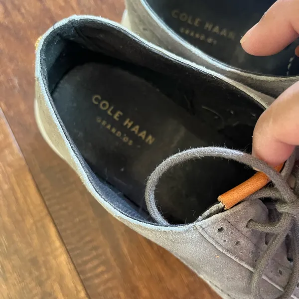 Cole Haan Grand Tour Oxford Sneakers in gray suede - Image 8